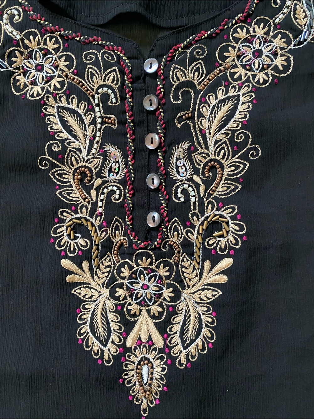 🦋Notations Embroidered Sequined Top🦋 - Picture 2 of 6